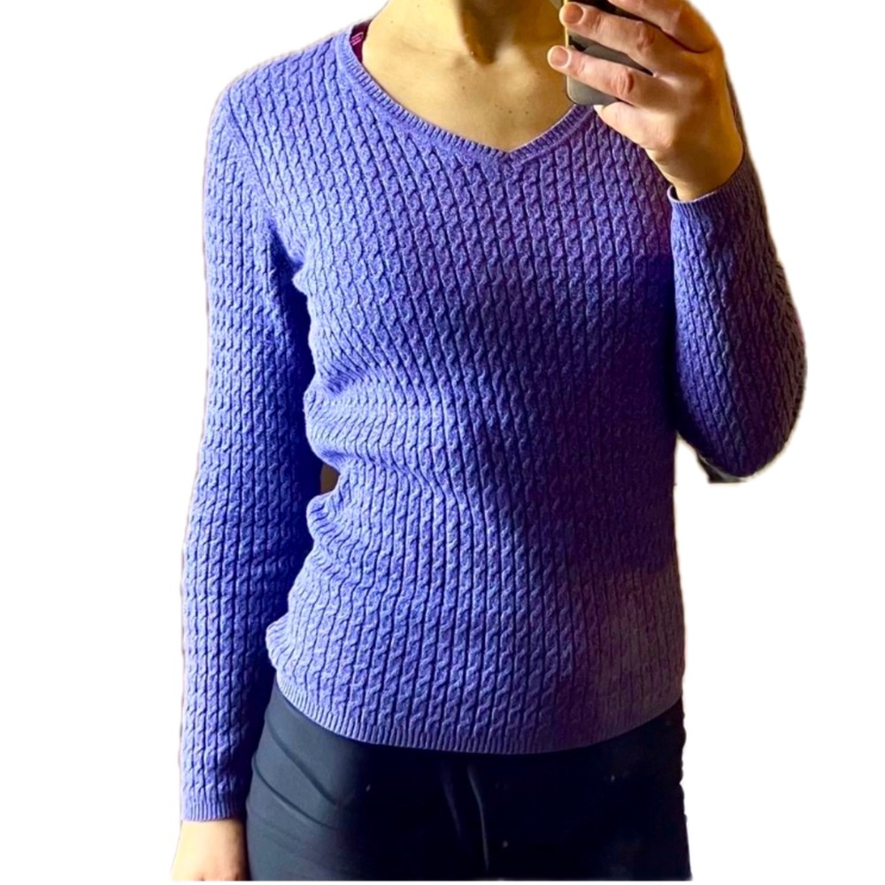 Women’s purple V-neck cardigan size medium